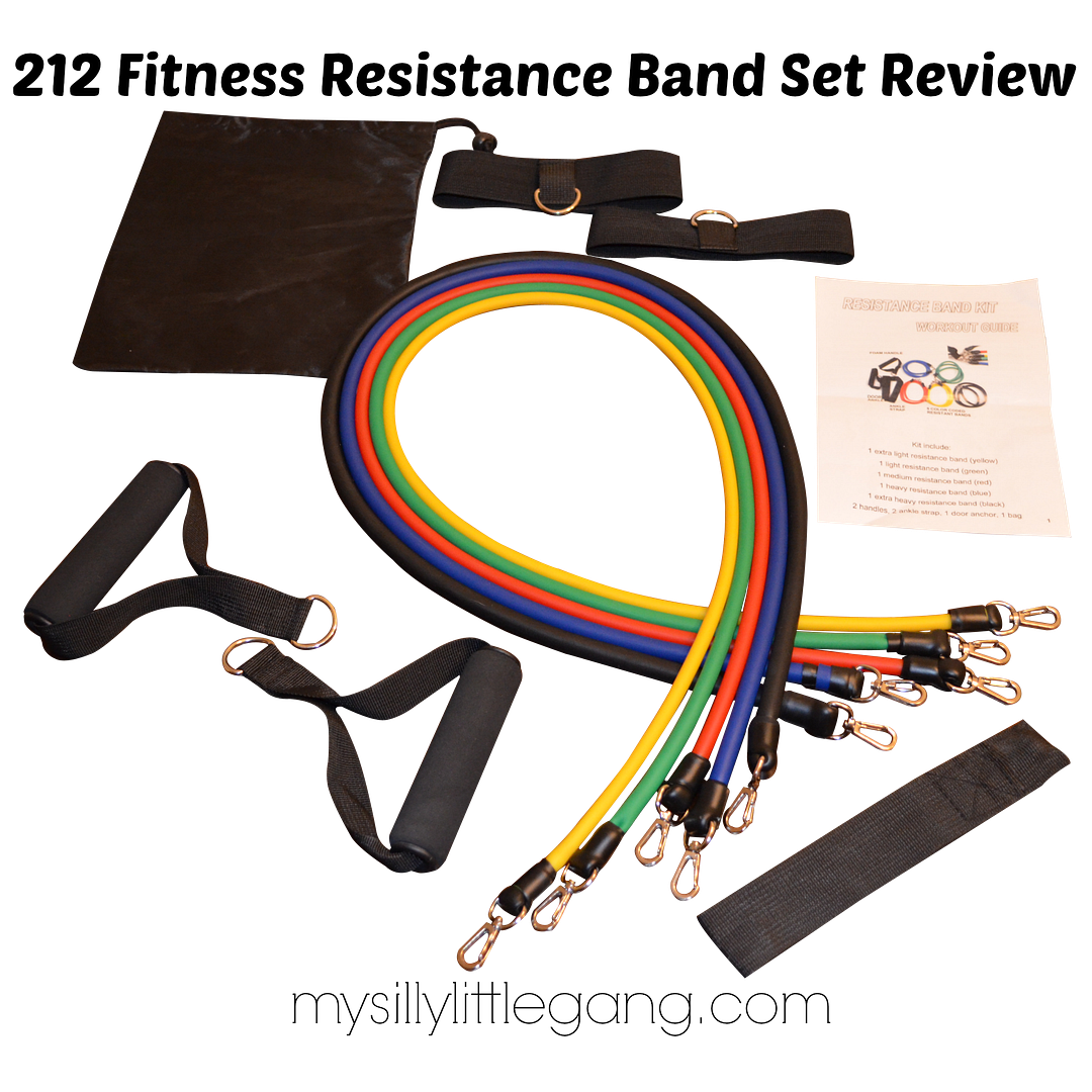 212 Fitness Resistance Band Set Review My Silly Little Gang